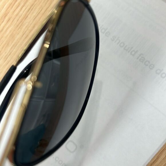 Tom Ford Benton TF0693 Aviator Sunglasses/Case in Black NWT $495 - Picture 13 of 13